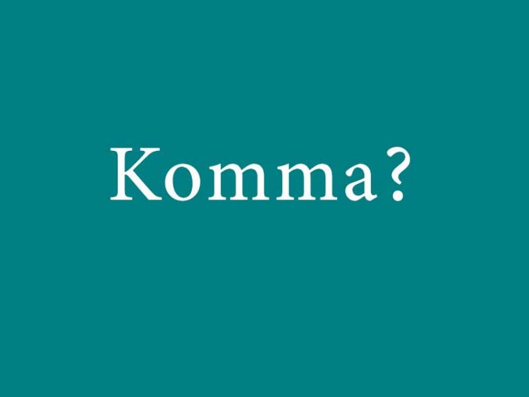 komma-rechtschreibung