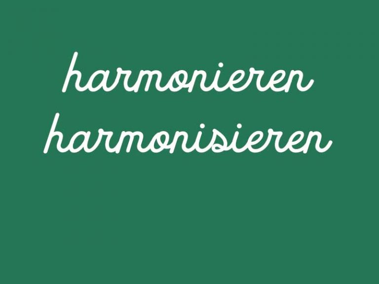 harmonieren