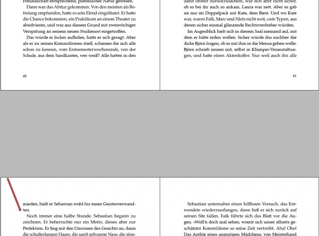 Welche Schriftart für einen Roman? 7 Edition Blaes Silbentrennung indesign