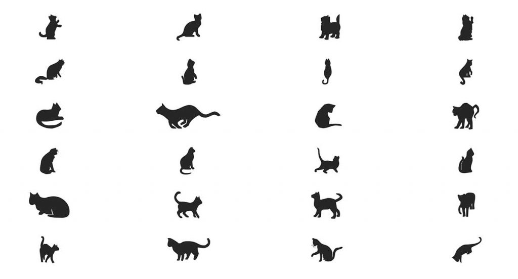 Cats silhouettes