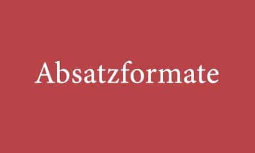 absatzformate