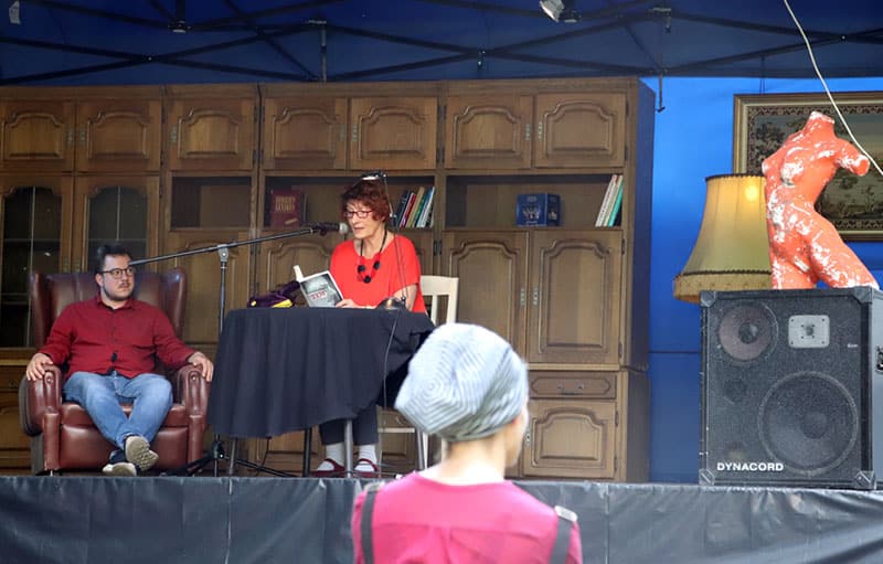 Tim und Monika lesen beim Literaturfestival 3 Edition Blaes Tim-Monika