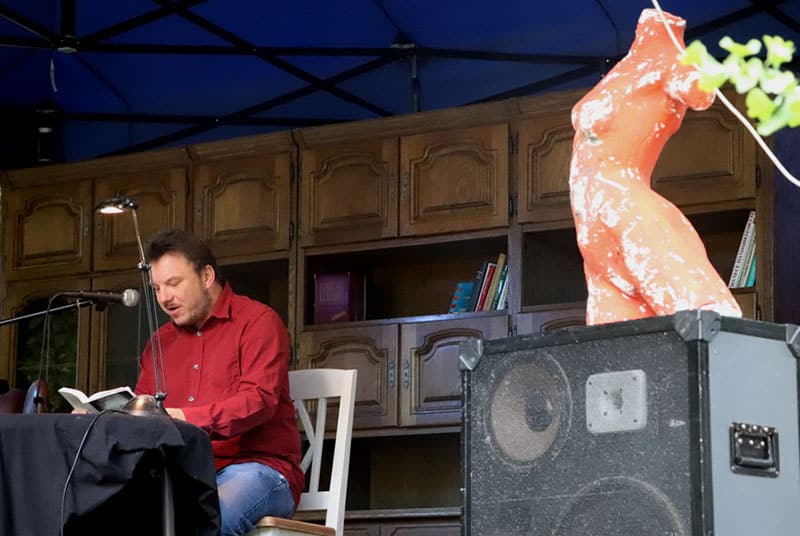 Tim und Monika lesen beim Literaturfestival 2 Edition Blaes Tim