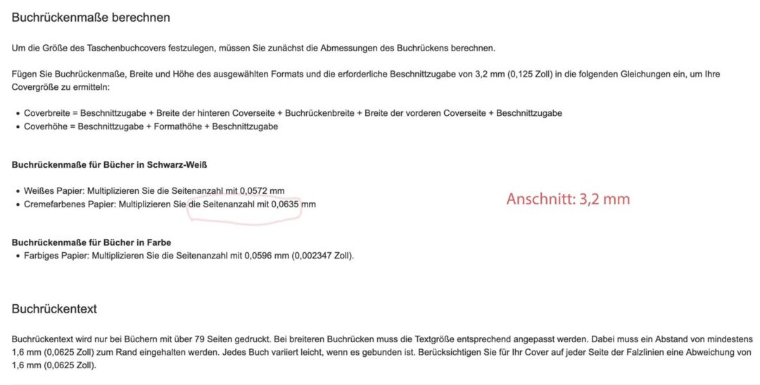Buch veröffentlichen bei Amazon/KDP 6 Edition Blaes Buchruecken kdp