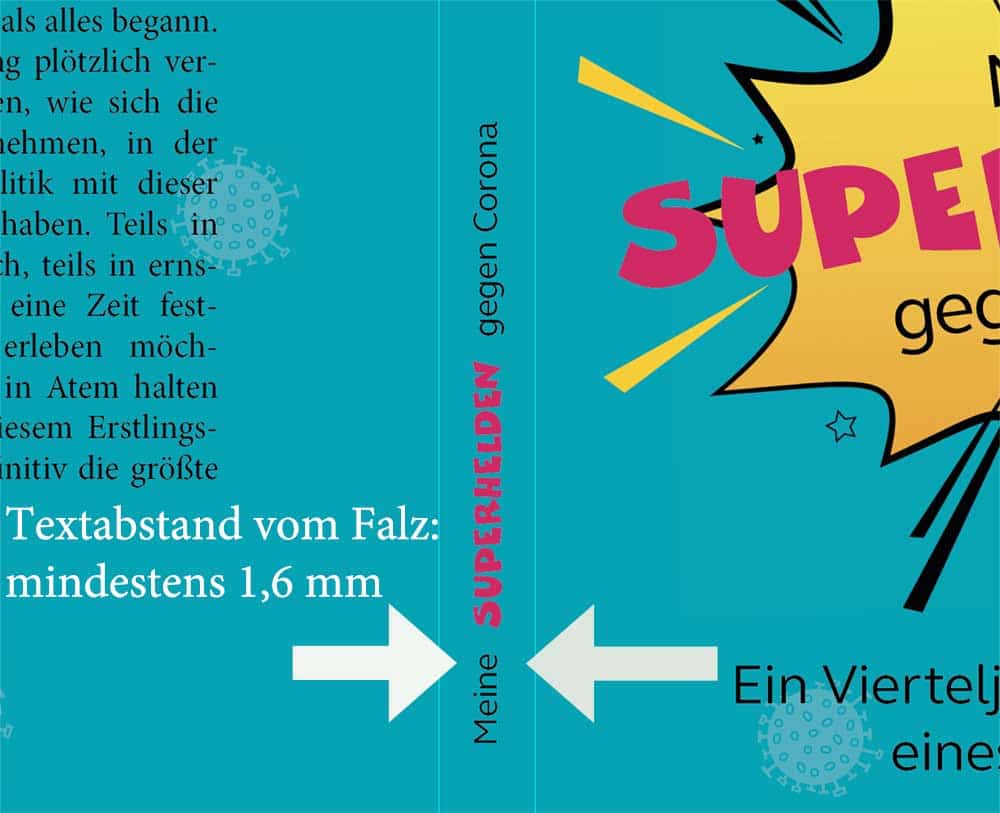 Buch veröffentlichen bei Amazon/KDP 7 Edition Blaes Abstand Text Falz