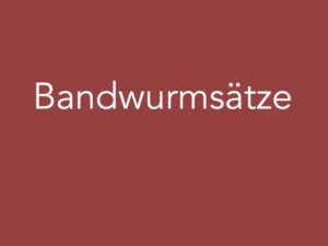 bandwurmsaetze