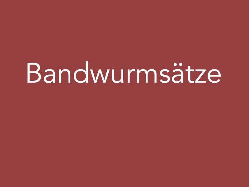bandwurmsaetze