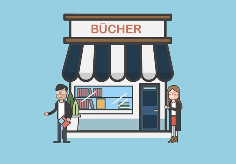 Illustration Buchladen