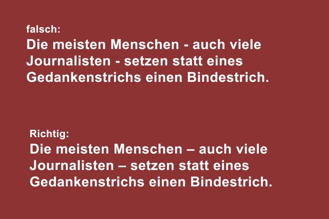 Die 12 häufigsten Fehler beim Buchsatz 16 Edition Blaes bindestrich