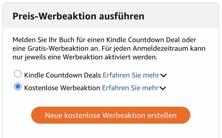 Kostenlose Werbeaktion bei Amazon KDP 3 Edition Blaes werbeaktion-kdp