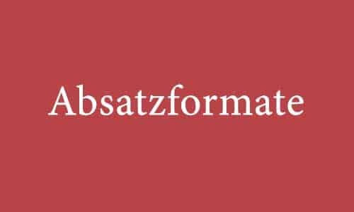 Absatzformate