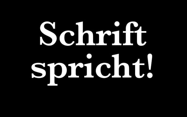 Schrift-typografie