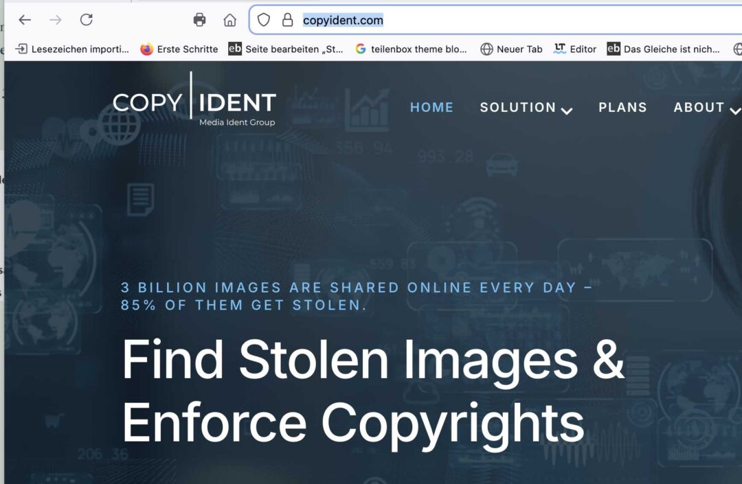 Meine Erfahrung mit einer »Berechtigungsanfrage« von Copytrack 16 Edition Blaes copyident website