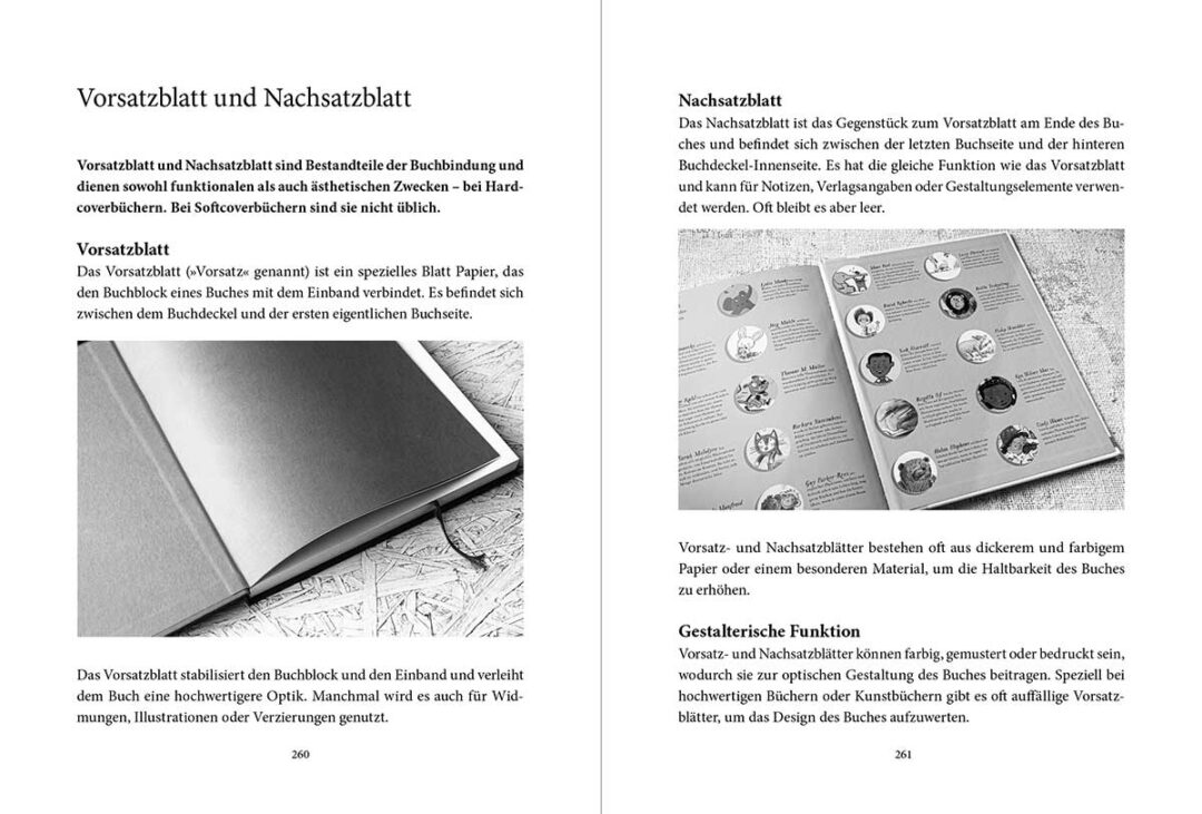 Buch Vorsatz Nachsatzblatt