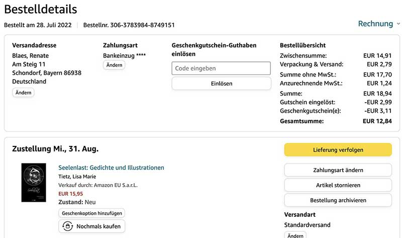 amazon-bestellbestaetigung