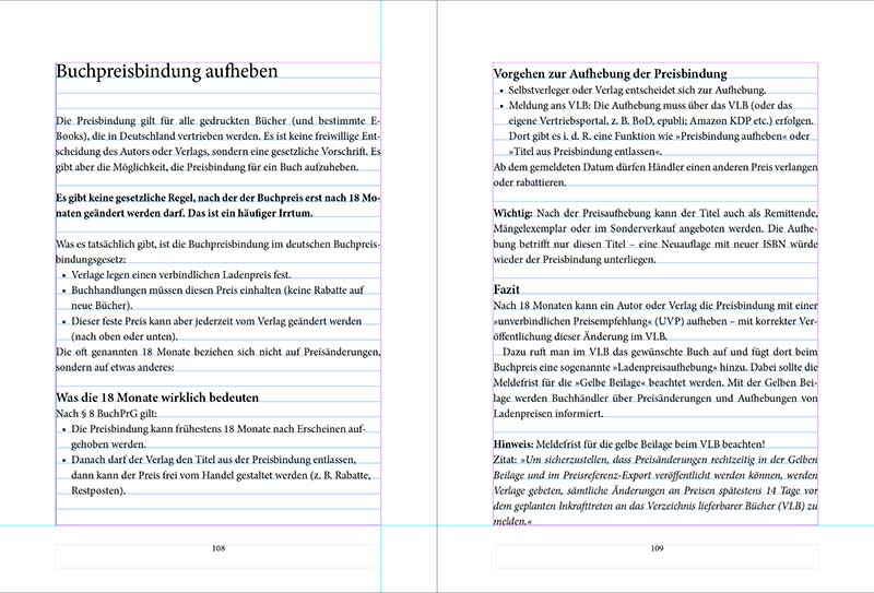 Registerhaltigkeit beim Buchsatz 5 Edition Blaes Registerhaltigkeit