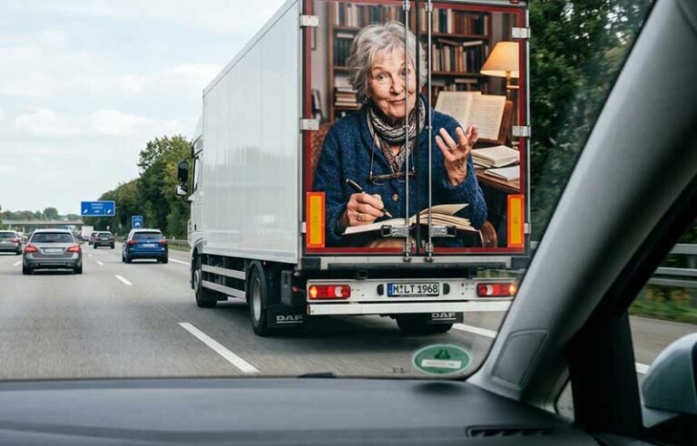 Ich bin eine Ideen-Klauerin. 2 Edition Blaes Lastwagen-Werbung