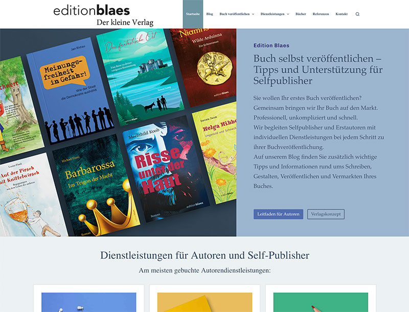 In 5 Minuten zur Autoren-Website? 1 Edition Blaes Website-Edition-Blaes